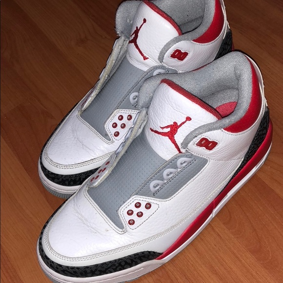 Nike Air Jordan 3 Retro (Fire Red) Size 7 - Picture 1 of 2